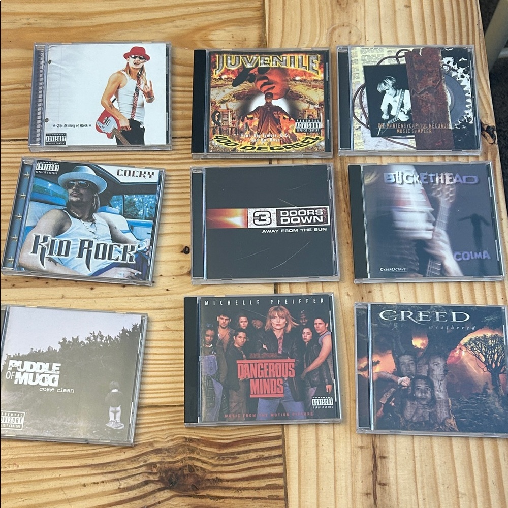 90s Rock and Rap CD Album Set